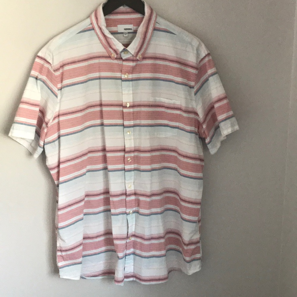 Sonoma Striped Short Sleeve Button Down